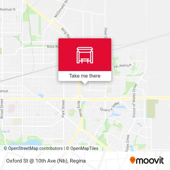 Oxford St @ 10th Ave (Nb) map