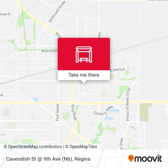 Cavendish St @ 9th Ave (Nb) map