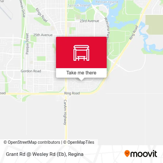 Grant Rd @ Wesley Rd (Eb) map