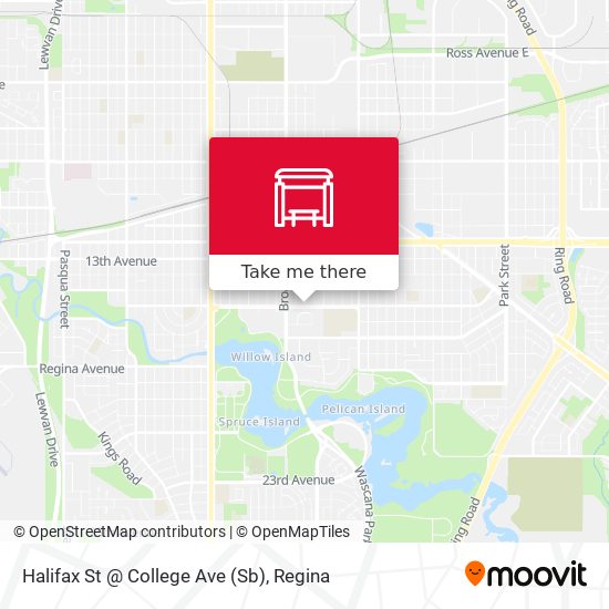Halifax St @ College Ave (Sb) plan