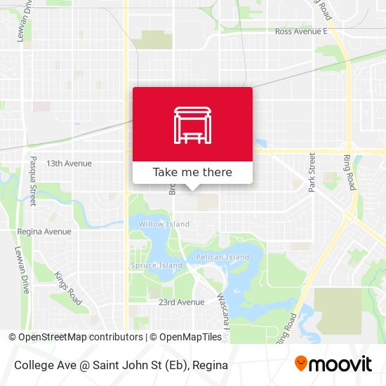 College Ave @ Saint John St (Eb) map