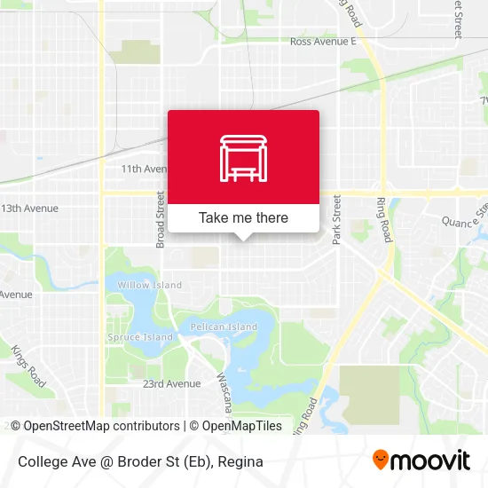 College Ave @ Broder St (Eb) map