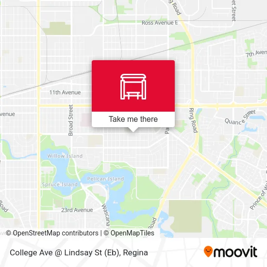 College Ave @ Lindsay St (Eb) map