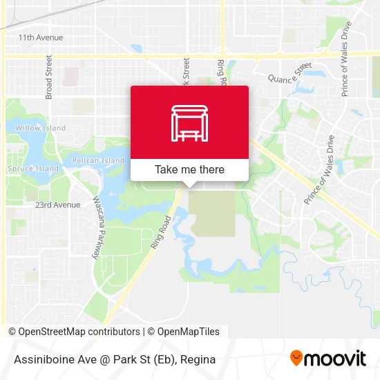 Assiniboine Ave @ Park St (Eb) map