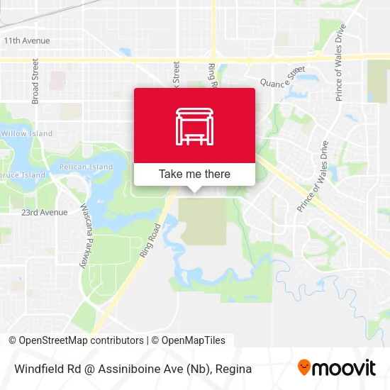 Windfield Rd @ Assiniboine Ave (Nb) map