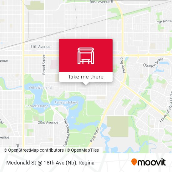 Mcdonald St @ 18th Ave (Nb) map