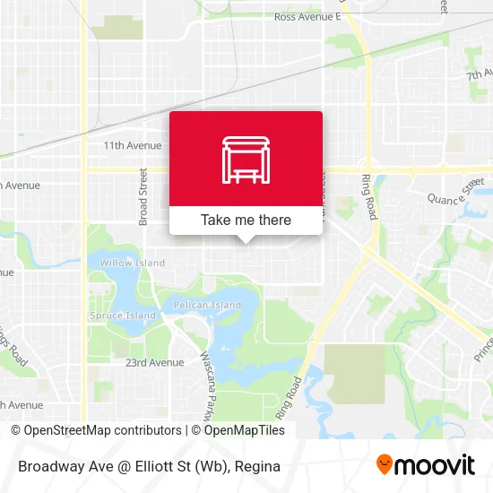 Broadway Ave @ Elliott St (Wb) map