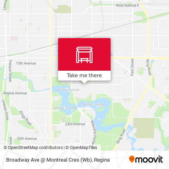 Broadway Ave @ Montreal Cres (Wb) map