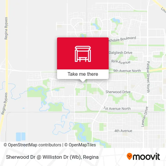 Sherwood Dr @ Williston Dr (Wb) map