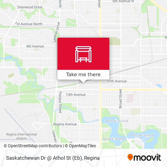 Saskatchewan Dr @ Athol St (Eb) map