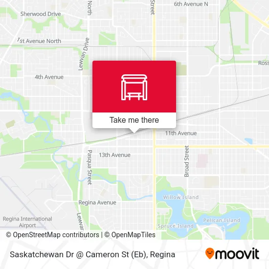 Saskatchewan Dr @ Cameron St (Eb) map