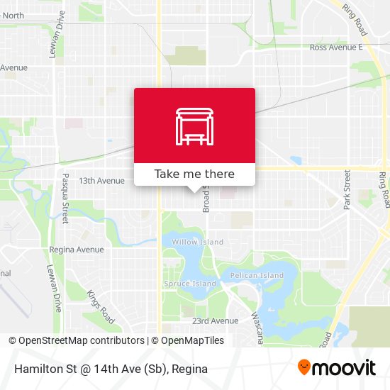 Hamilton St @ 14th Ave (Sb) plan