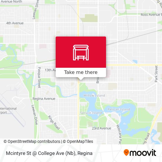 Mcintyre St @ College Ave (Nb) map