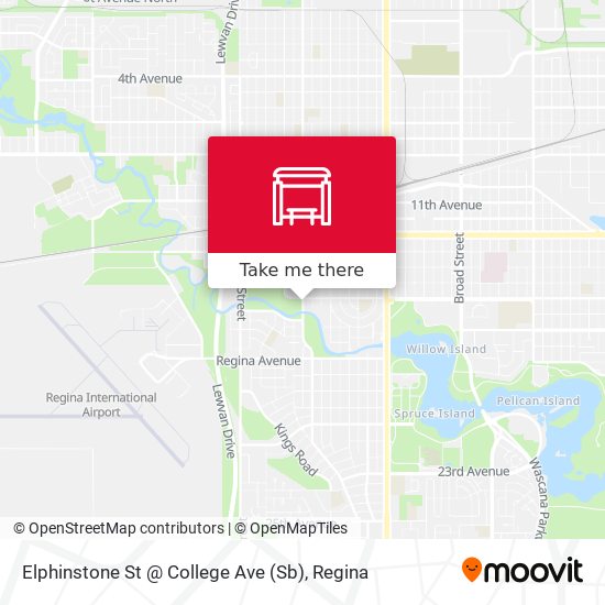 Elphinstone St @ College Ave (Sb) map