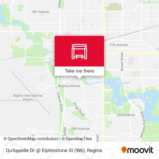 Qu'Appelle Dr @ Elphinstone St (Wb) map