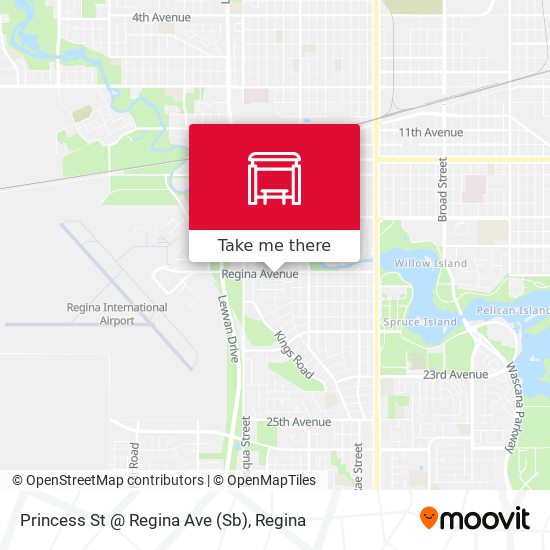 Princess St @ Regina Ave (Sb) map