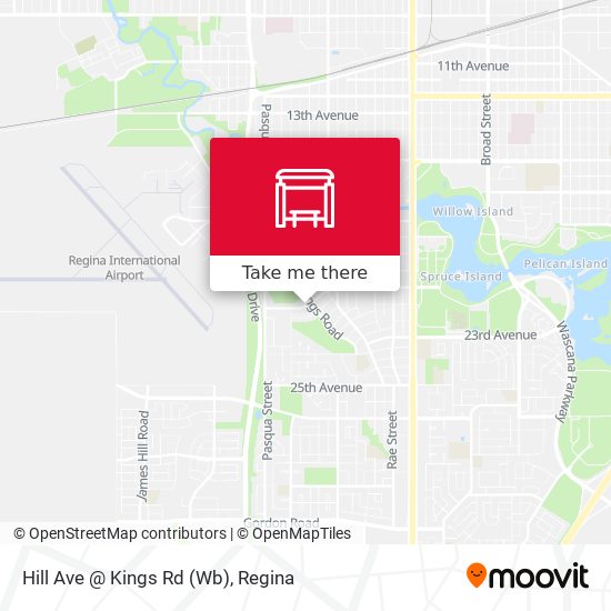 Hill Ave @ Kings Rd (Wb) map