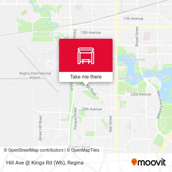 Hill Ave @ Kings Rd (Wb) map