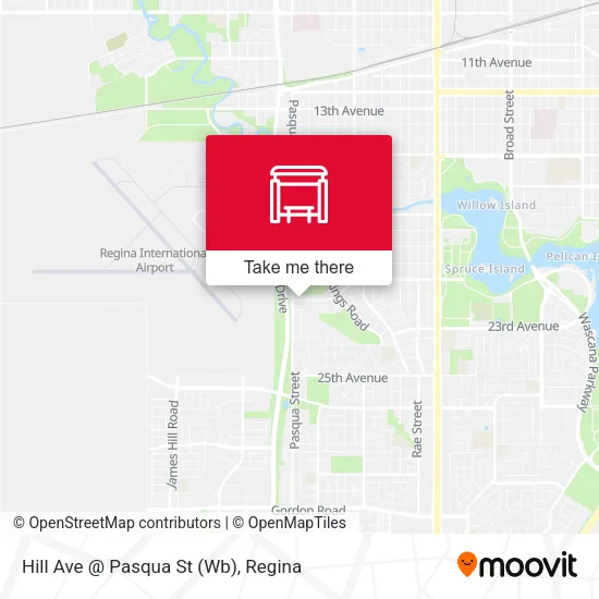 Hill Ave @ Pasqua St (Wb) map