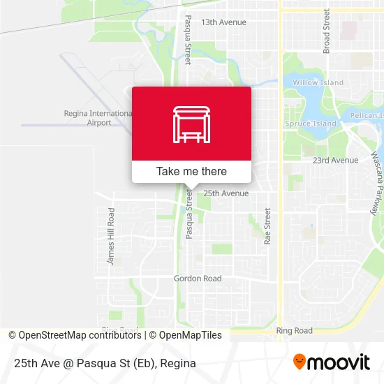 25th Ave @ Pasqua St (Eb) map