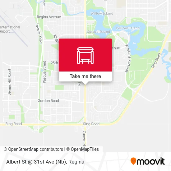 Albert St @ 31st Ave (Nb) map