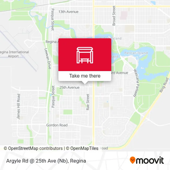 Argyle Rd @ 25th Ave (Nb) map
