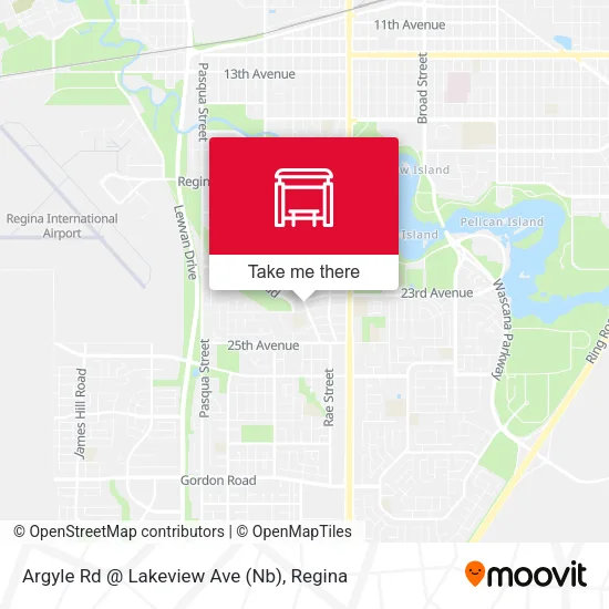 Argyle Rd @ Lakeview Ave (Nb) map