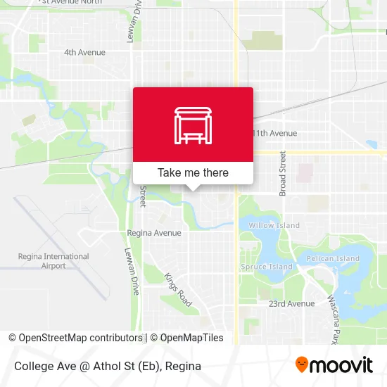 College Ave @ Athol St (Eb) map