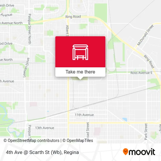 4th Ave @ Scarth St (Wb) map
