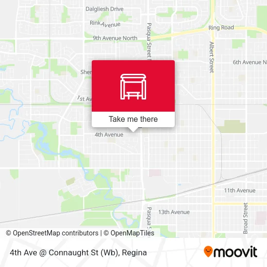 4th Ave @ Connaught St (Wb) map