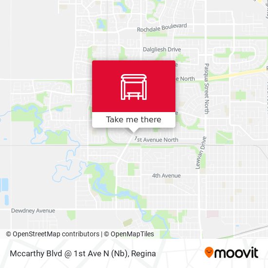 Mccarthy Blvd @ 1st Ave N (Nb) map