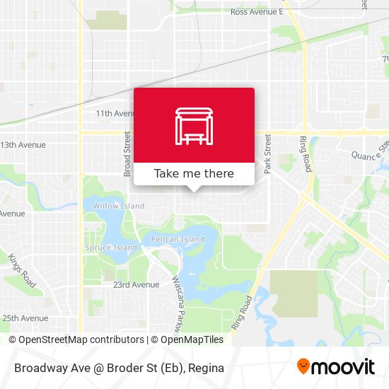 Broadway Ave @ Broder St (Eb) map