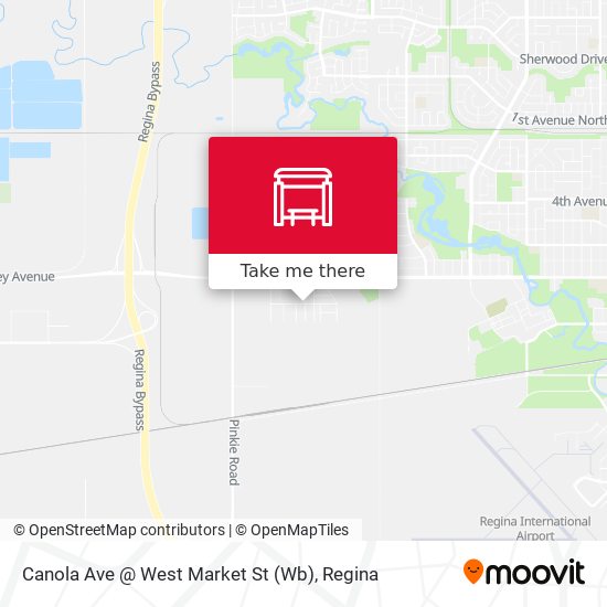 Canola Ave @ West Market St (Wb) map