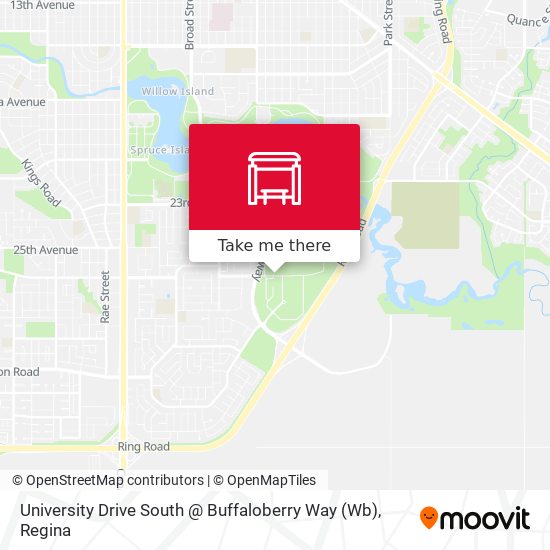 University Drive South @ Buffaloberry Way (Wb) map