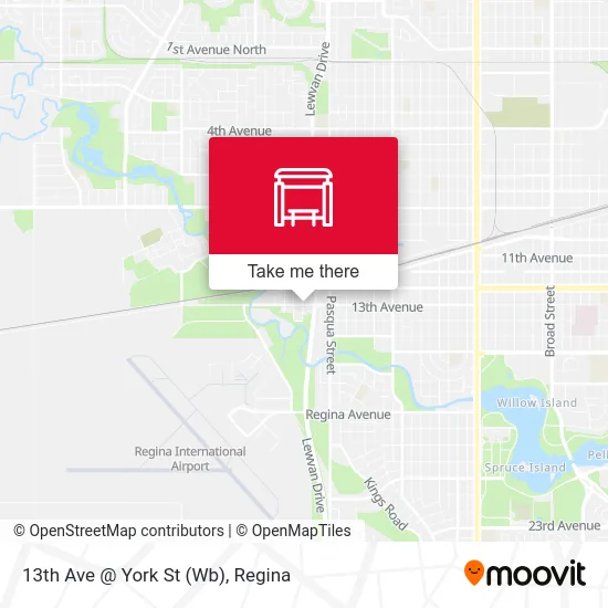 13th Ave @ York St (Wb) map