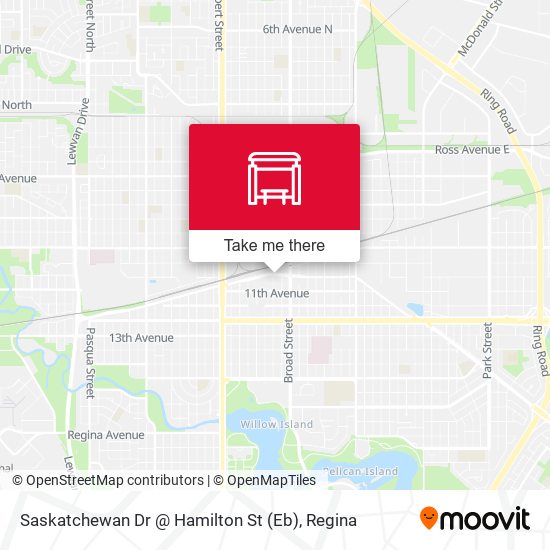Saskatchewan Dr @ Hamilton St (Eb) map