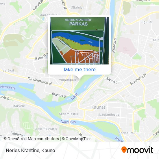 Neries Krantinė map