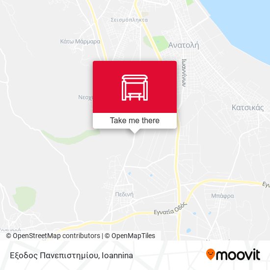 Έξοδος Πανεπιστημίου map