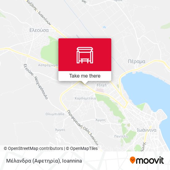 Μέλανδρα (Αφετηρία) map
