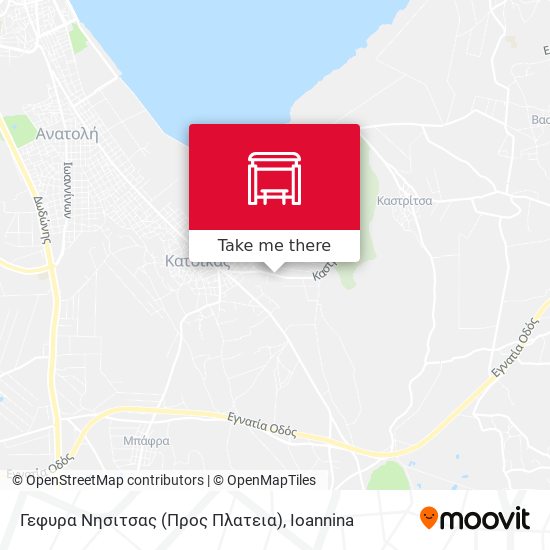 Γεφυρα Νησιτσας (Προς Πλατεια) map