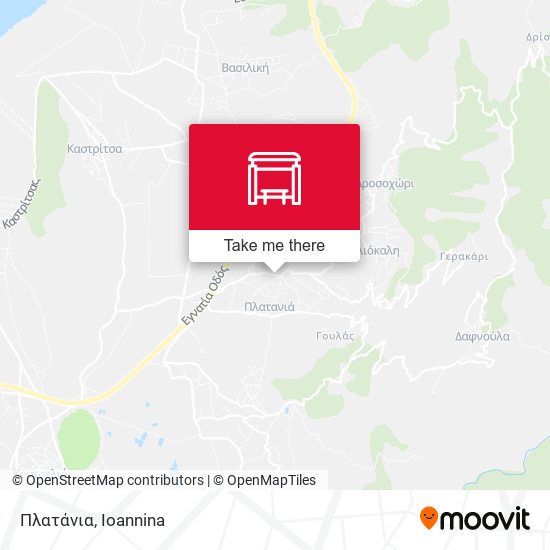 Πλατάνια map