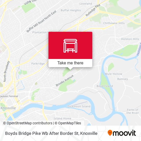 Boyds Bridge Pike Wb After Border St map