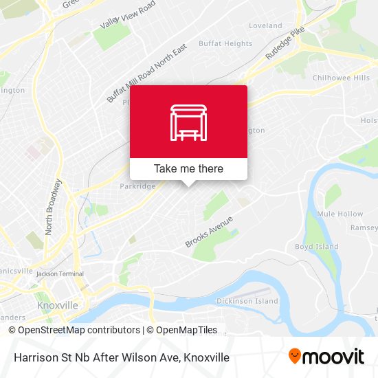 Harrison St Nb After Wilson Ave map