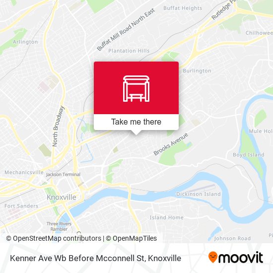 Mapa de Kenner Ave Wb Before Mcconnell St