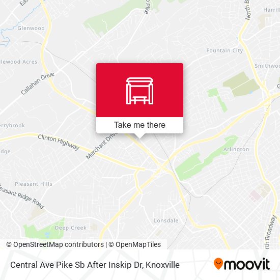 Mapa de Central Ave Pike Sb After Inskip Dr