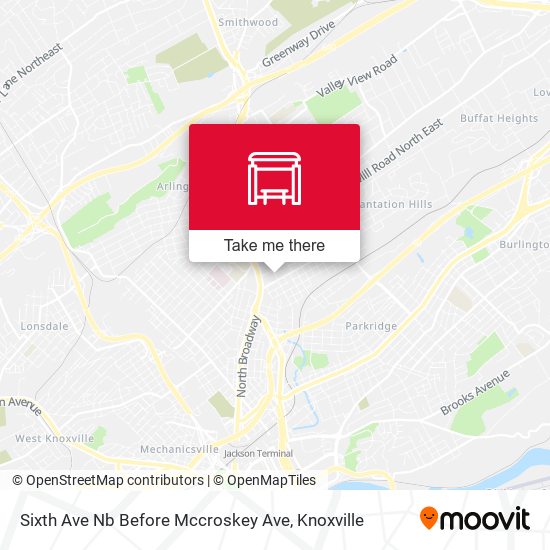 Sixth Ave Nb Before Mccroskey Ave map