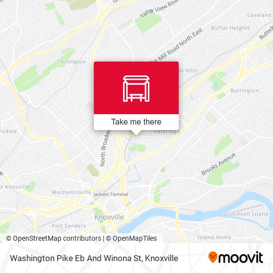 Washington Pike Eb And  Winona St map