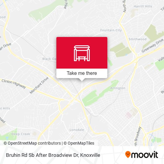 Bruhin Rd Sb After Broadview Dr map