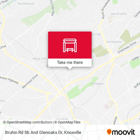 Mapa de Bruhin Rd Sb And Glenoaks Dr