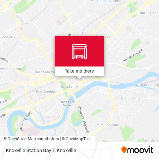 Knoxville Station Bay T map